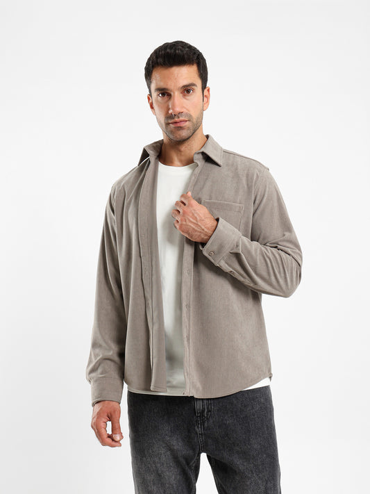 Relaxed Fit Corduroy Shirt