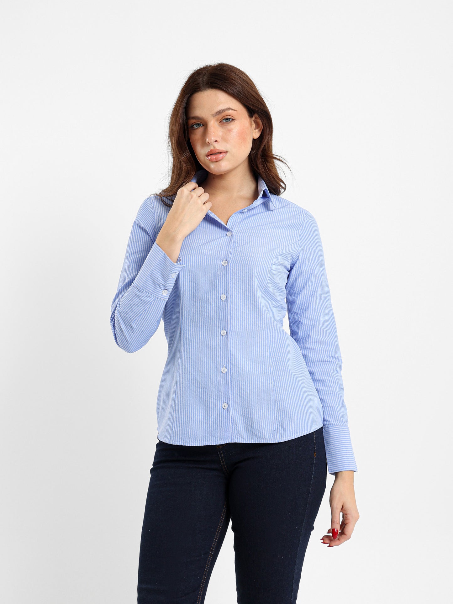 Striped Poplin Shirt