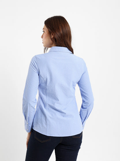 Striped Poplin Shirt