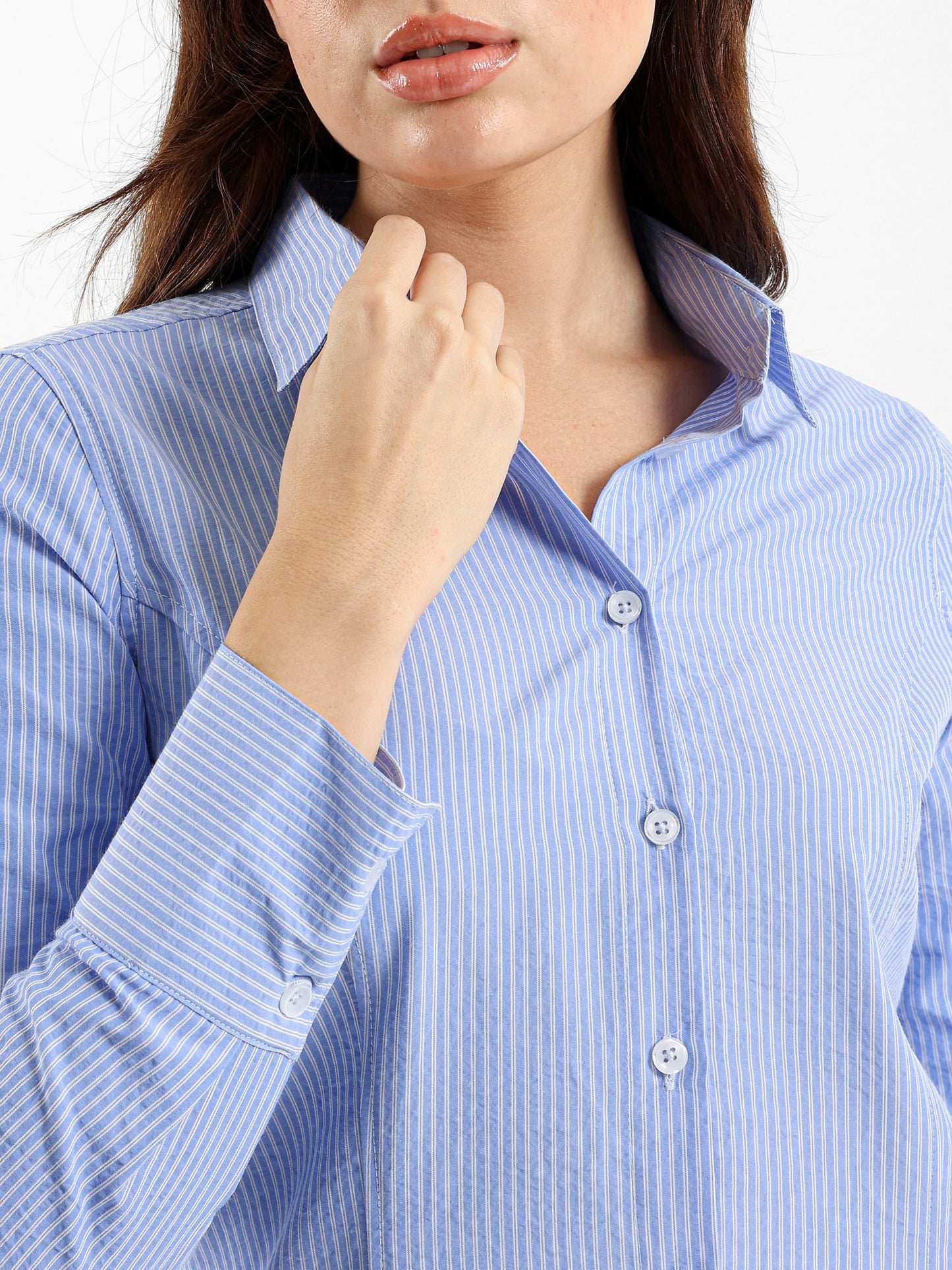 Striped Poplin Shirt
