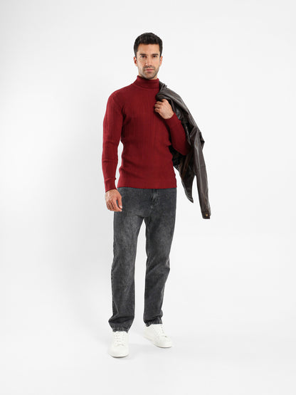Regular Fit High Neck Pullover