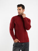 Regular Fit High Neck Pullover