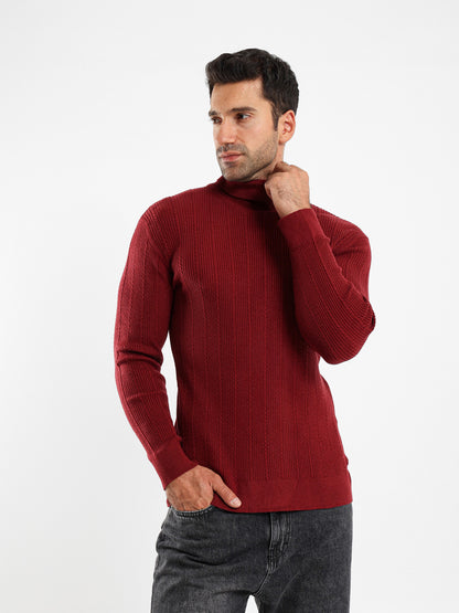 Regular Fit High Neck Pullover