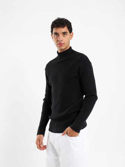 Regular Fit High Neck Pullover