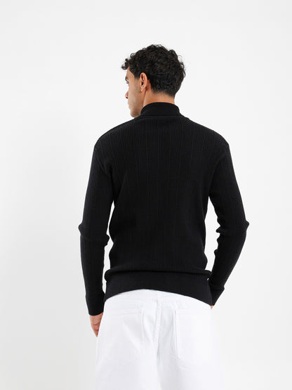 Regular Fit High Neck Pullover