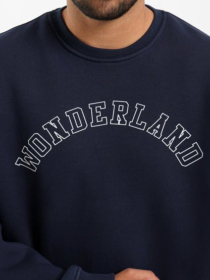 Wonderland Front Print Sweatshirt
