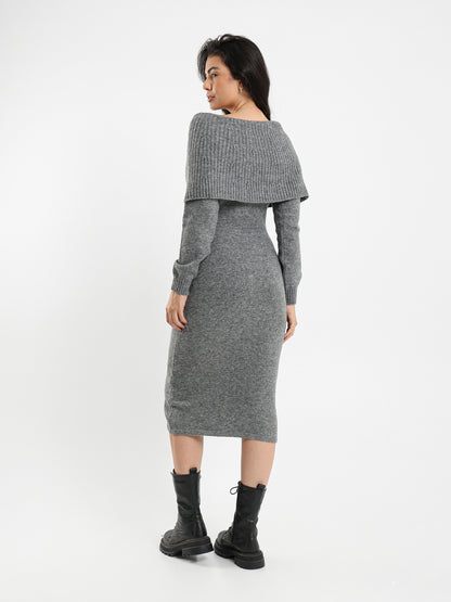 Off-the-Shoulder Midi Dress