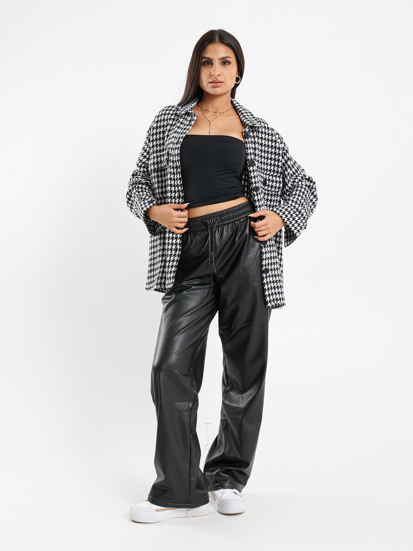 Houndstooth Overshirt