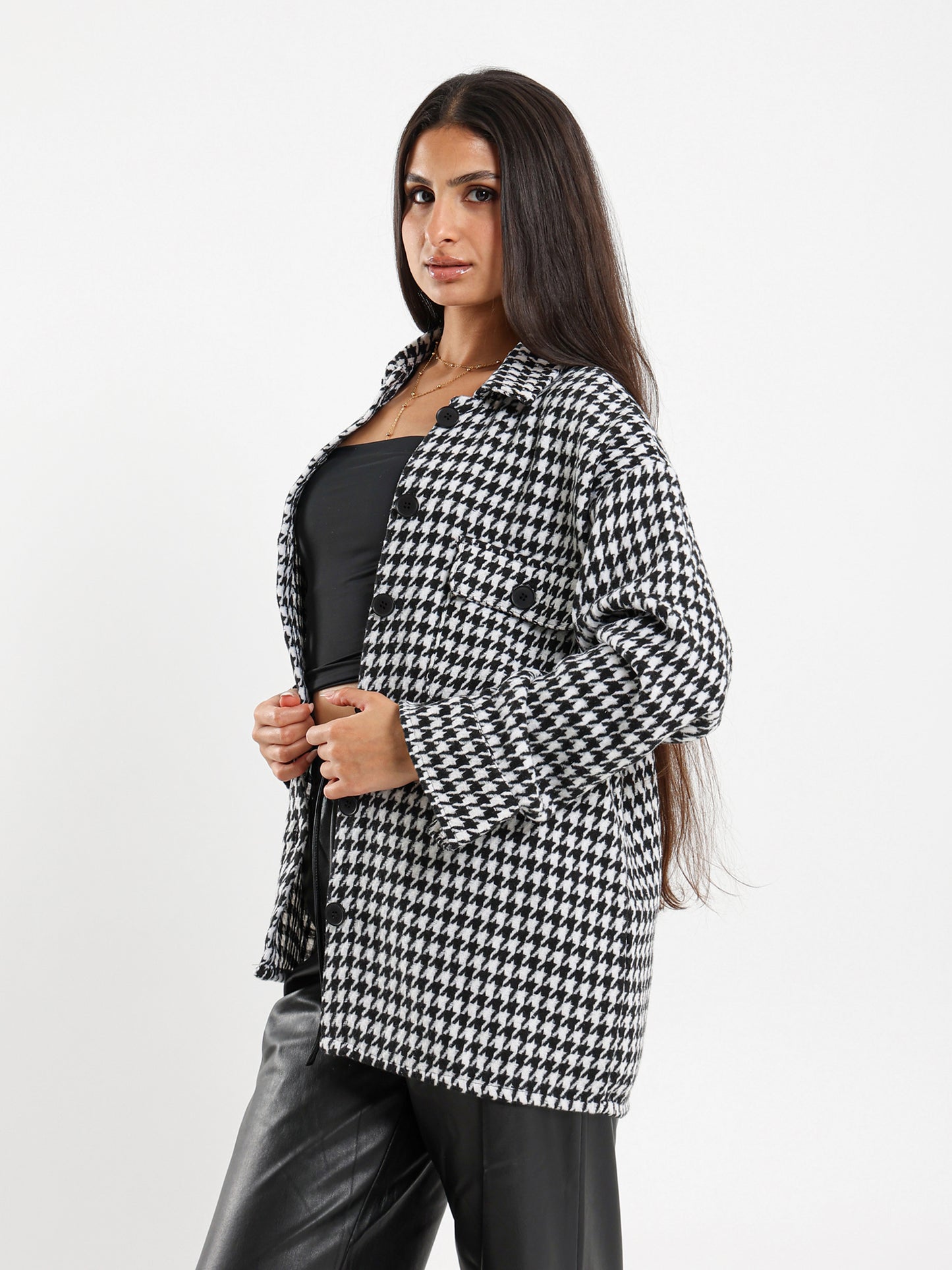 Houndstooth Overshirt