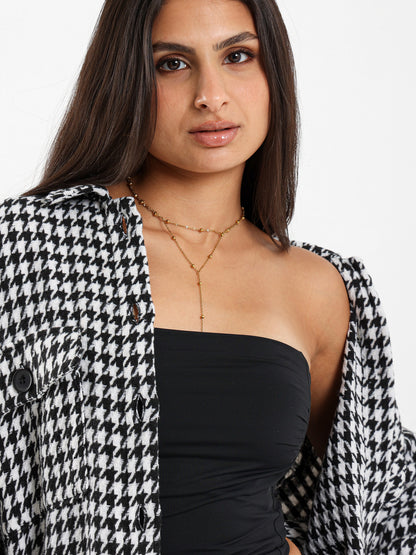 Houndstooth Overshirt