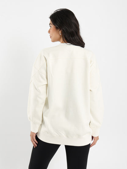 Visible Seams Oversized Sweatshirt