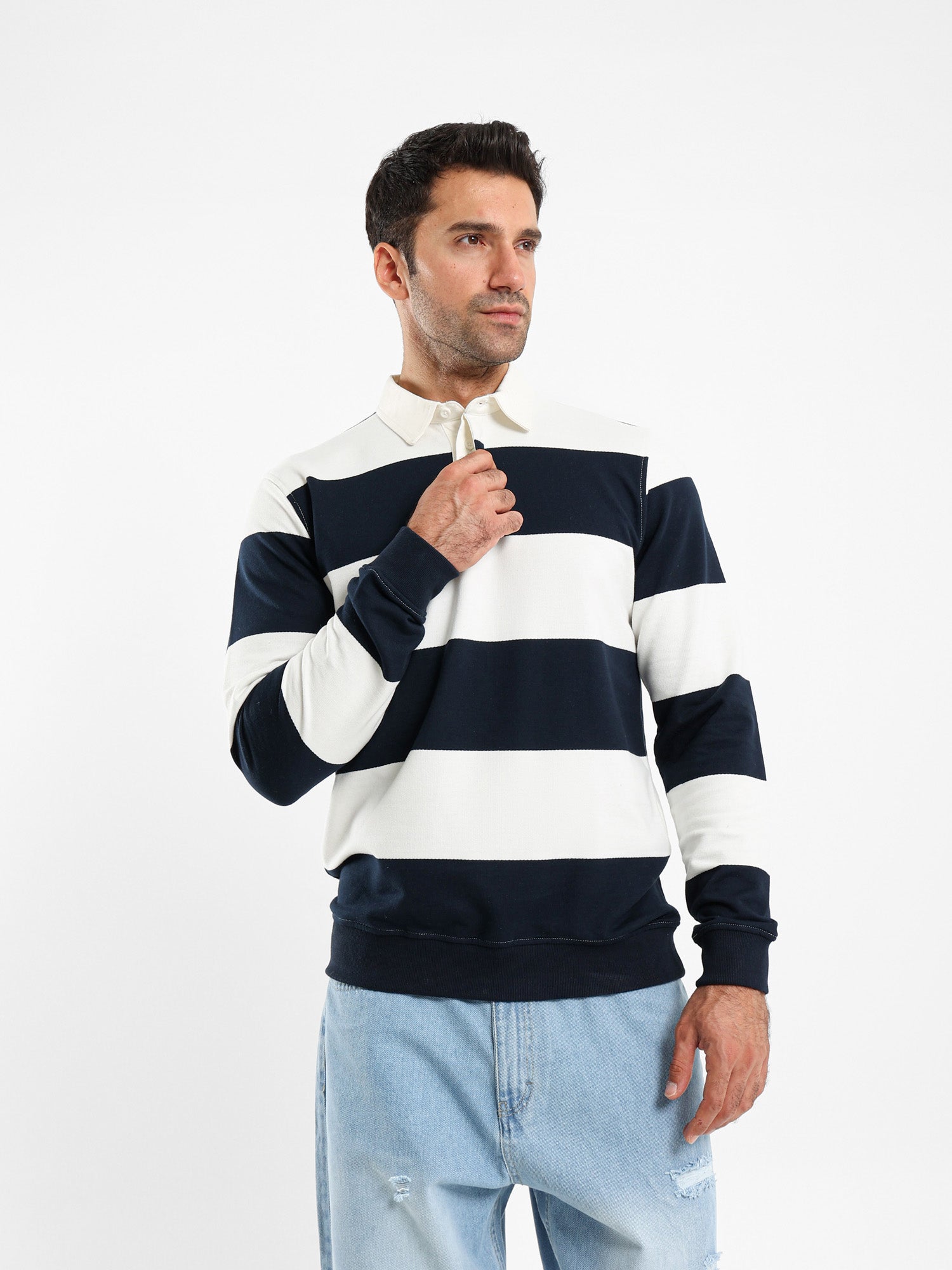 Contrast Collar Polo