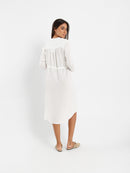 V-Neck Tunic Dress With Drawstring