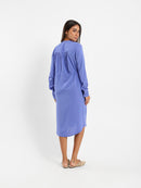 V-Neck Tunic Dress With Drawstring