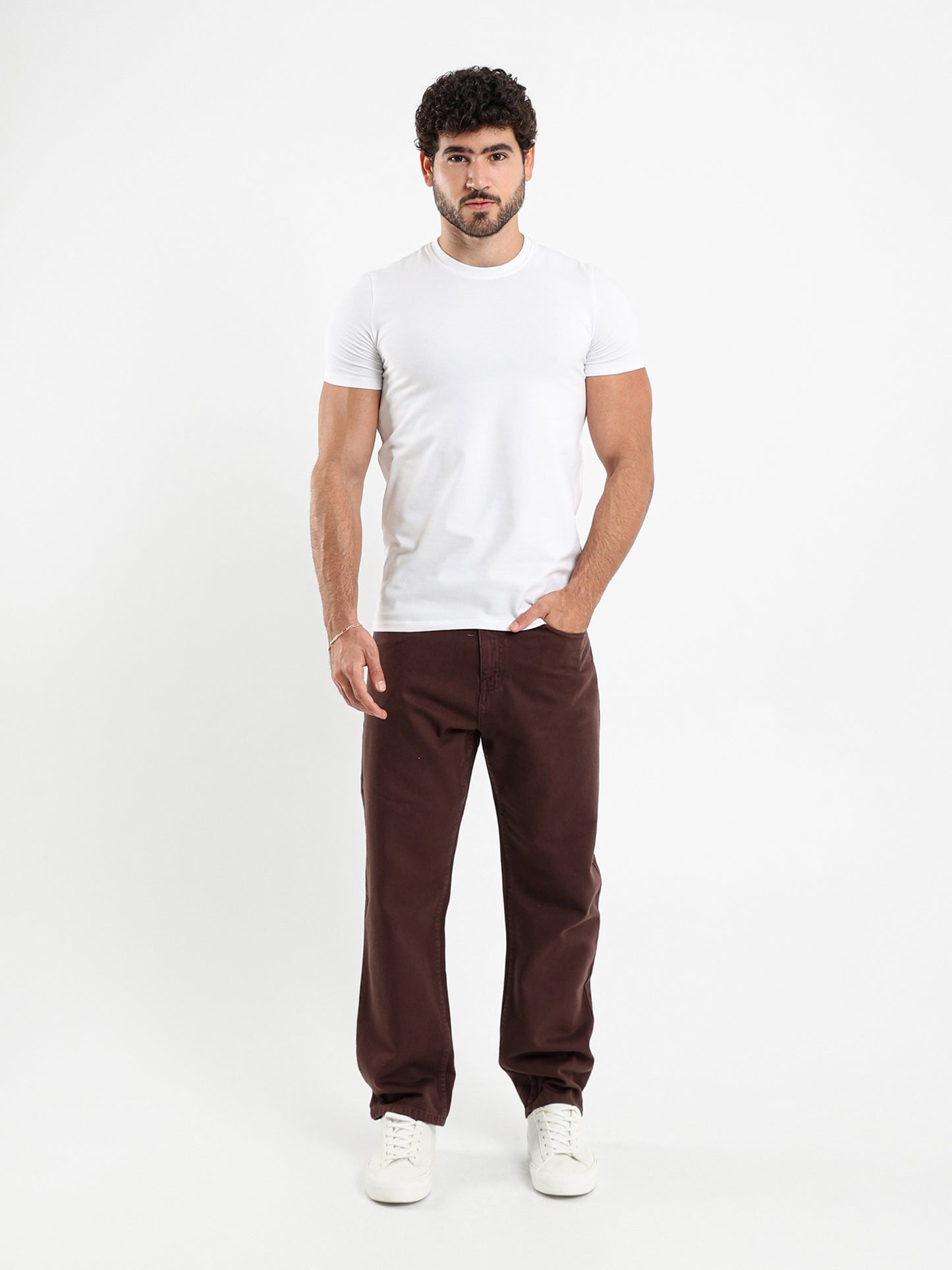 Loose Fit Washed Rigid Jeans