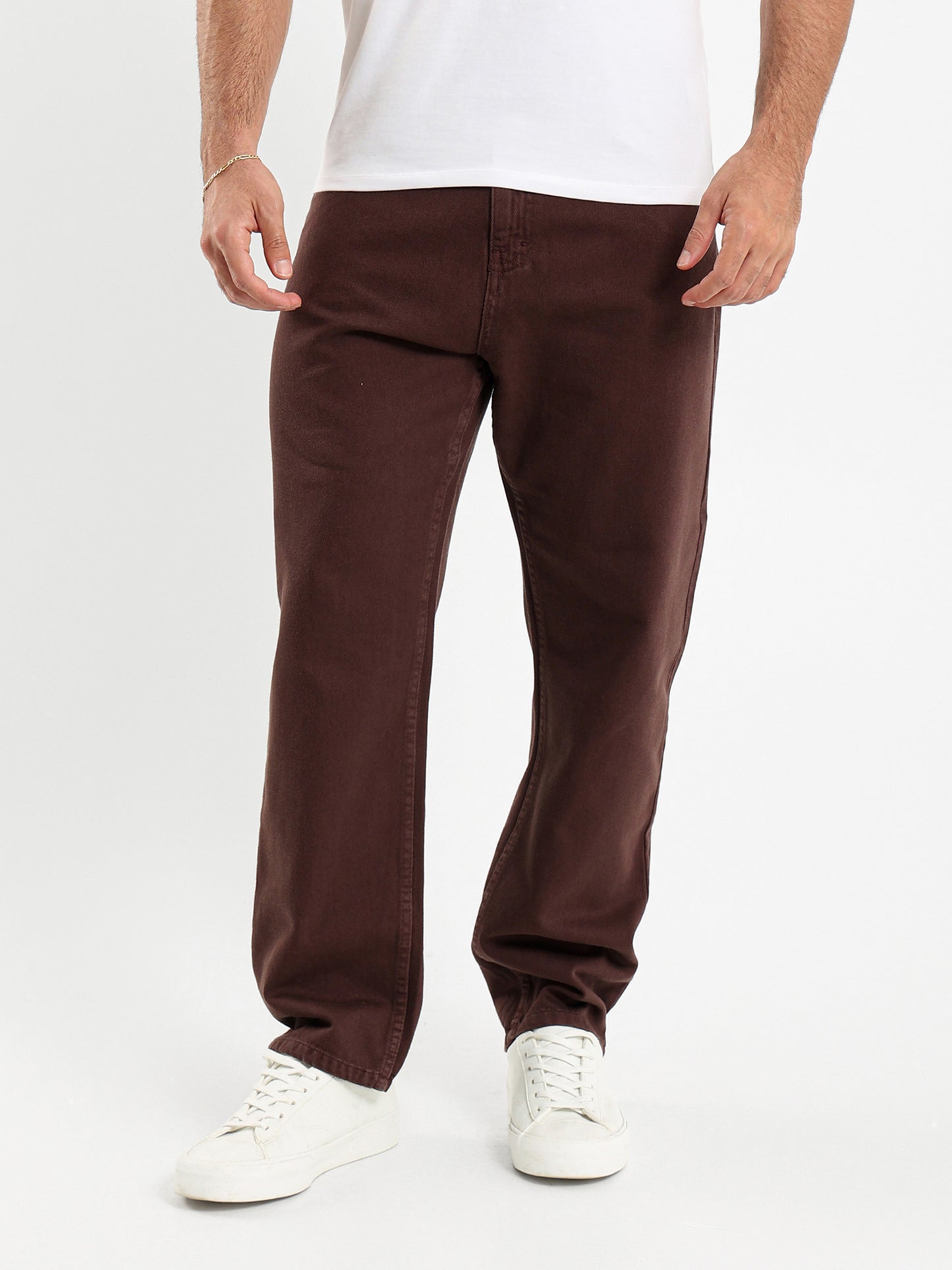 Loose Fit Washed Rigid Jeans