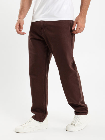 Loose Fit Washed Rigid Jeans