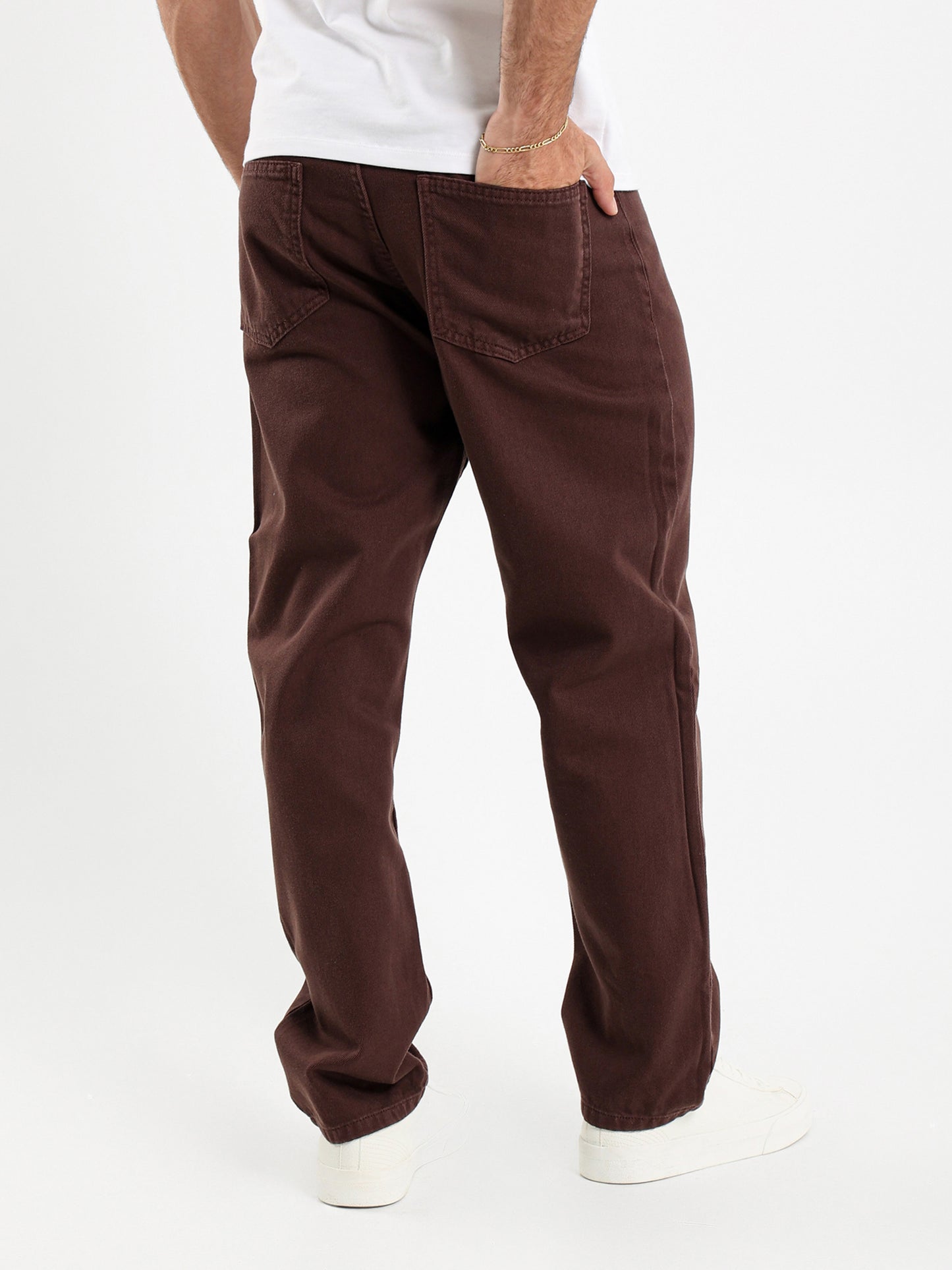 Loose Fit Washed Rigid Jeans