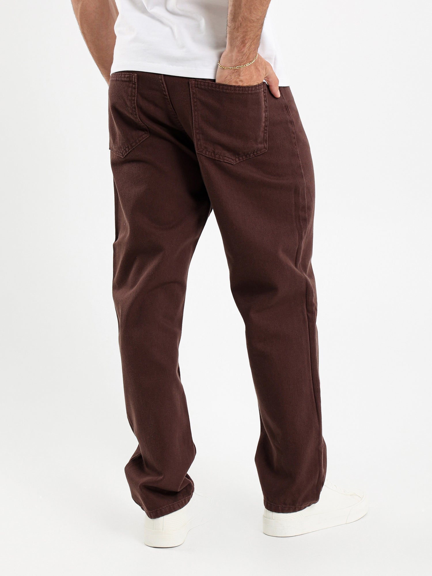 Loose Fit Washed Rigid Jeans