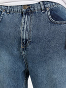 Loose Fit Washed Rigid Jeans