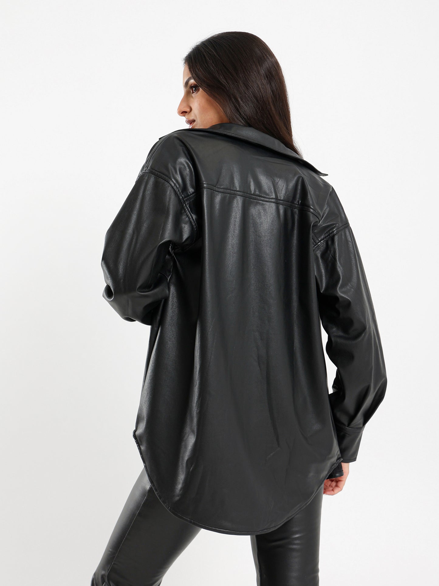 Leather Overshirt
