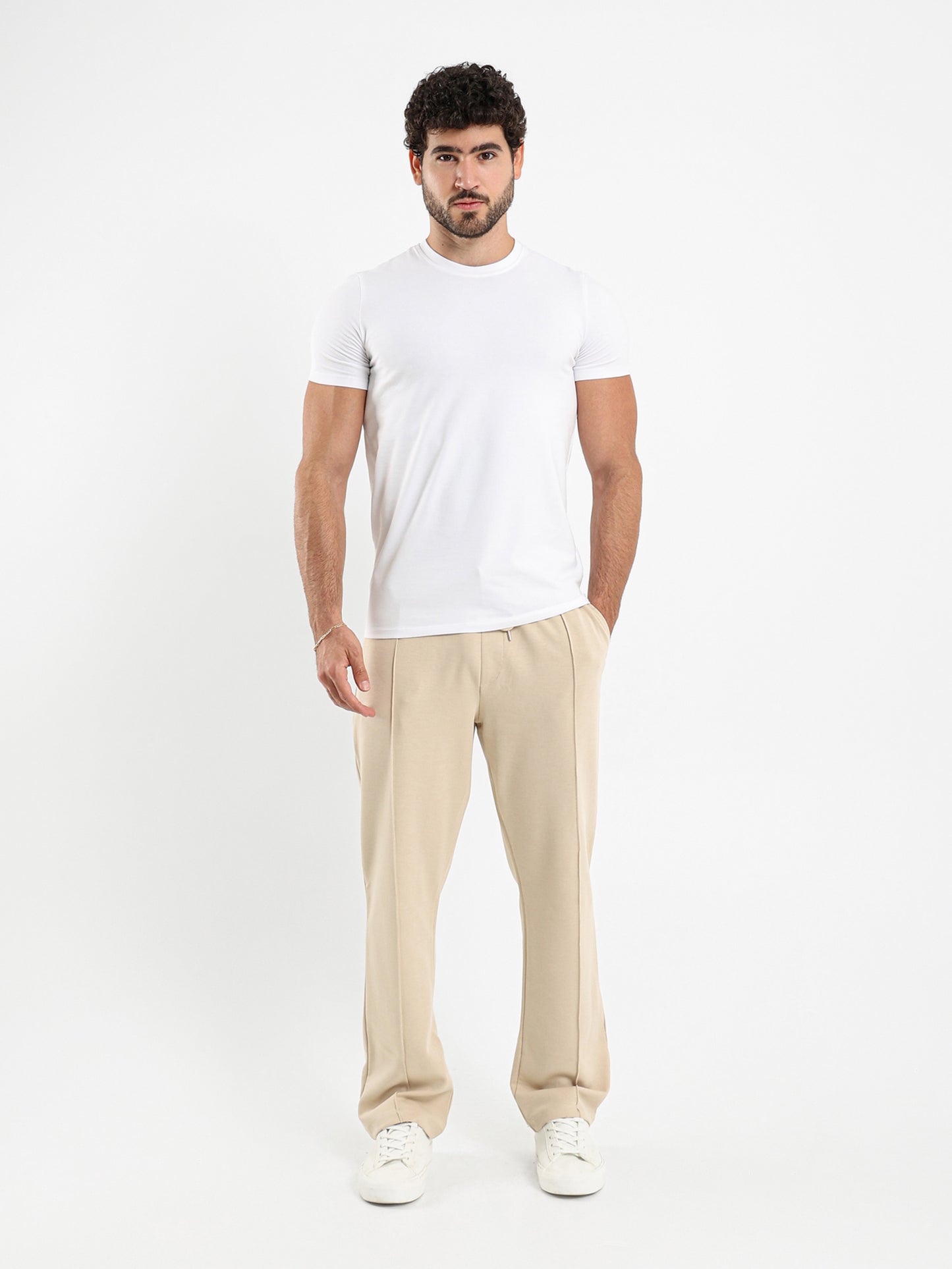 Loose Fit Melton Pants