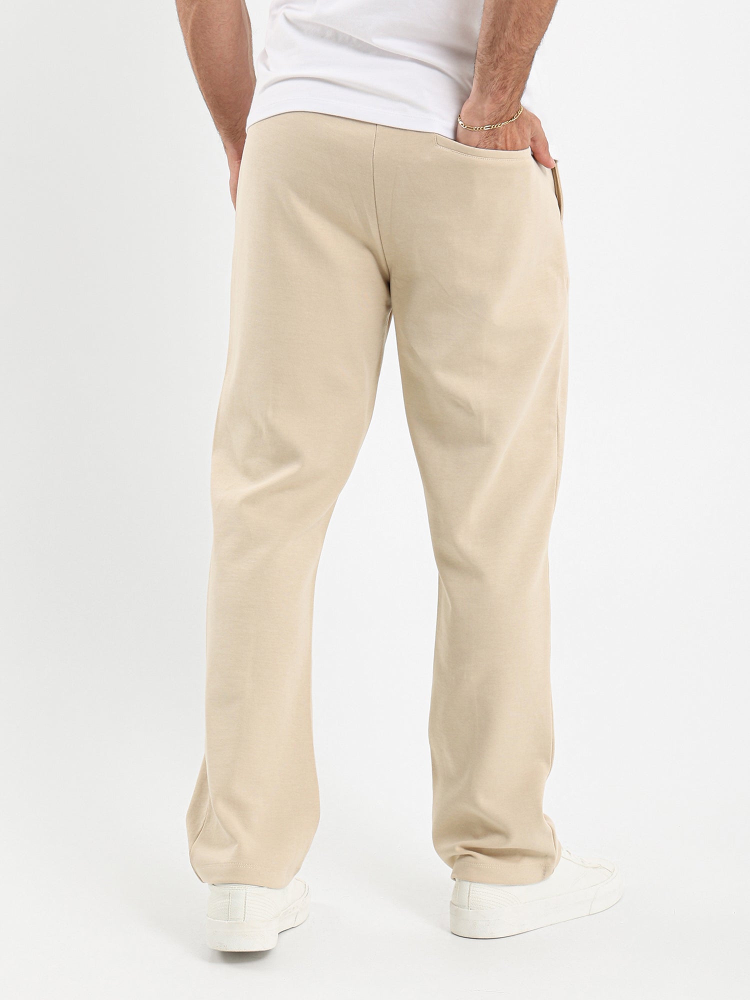 Loose Fit Melton Pants