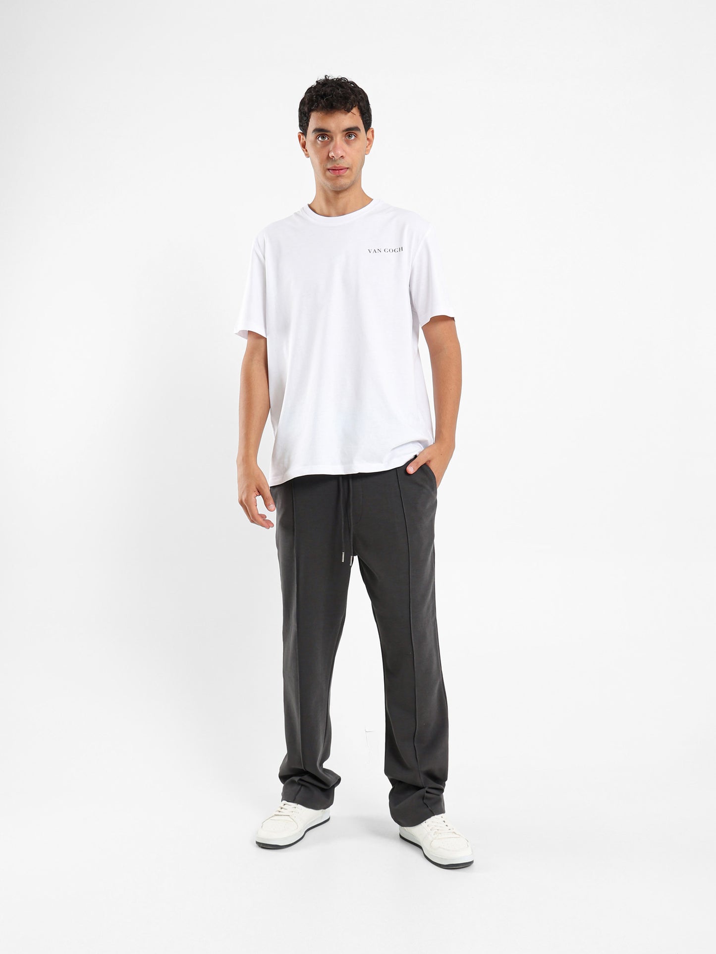 Loose Fit Melton Pants