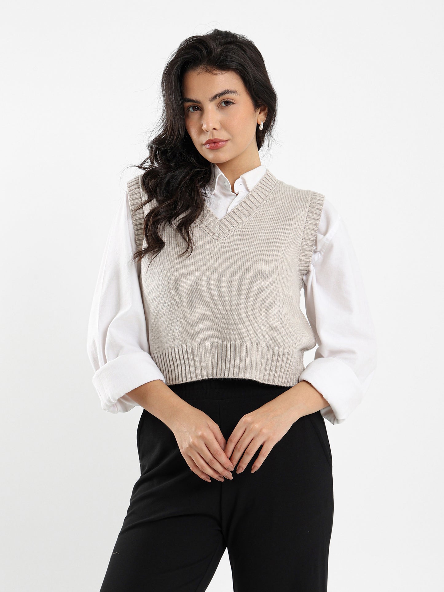 Regular Fit V-Neck Vest