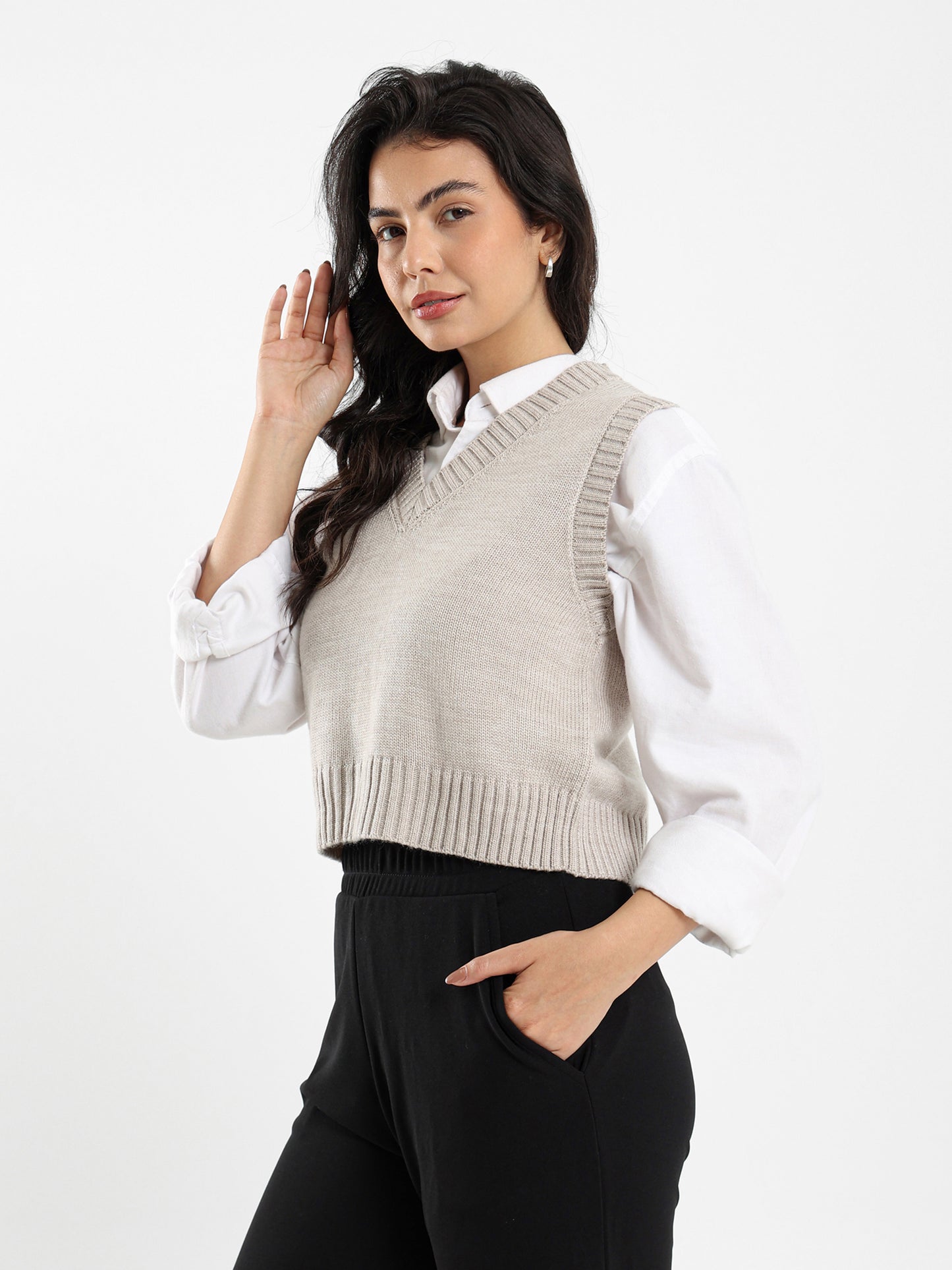 Regular Fit V-Neck Vest