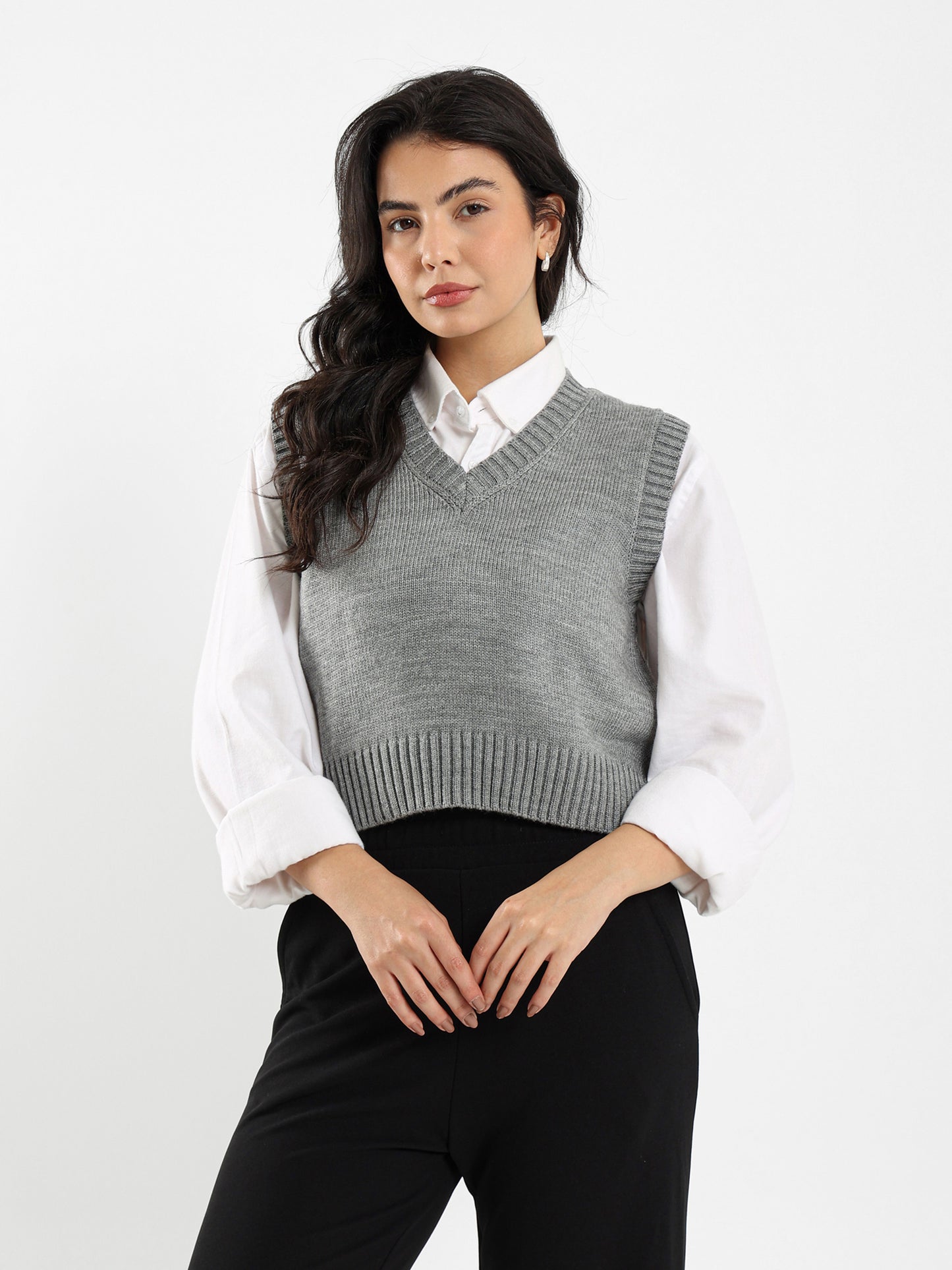 Regular Fit V-Neck Vest