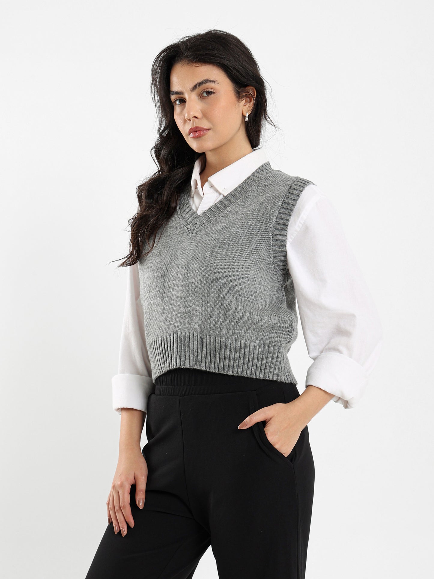 Regular Fit V-Neck Vest