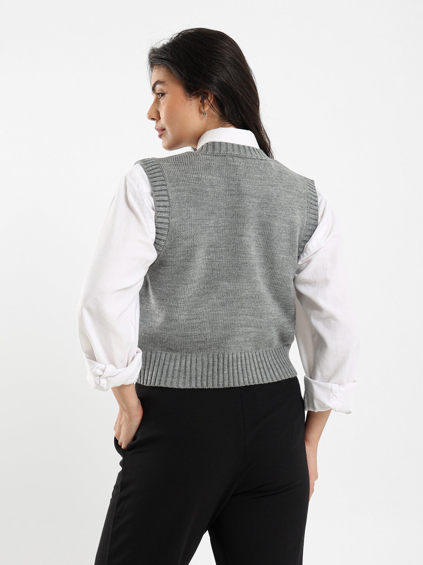 Regular Fit V-Neck Vest