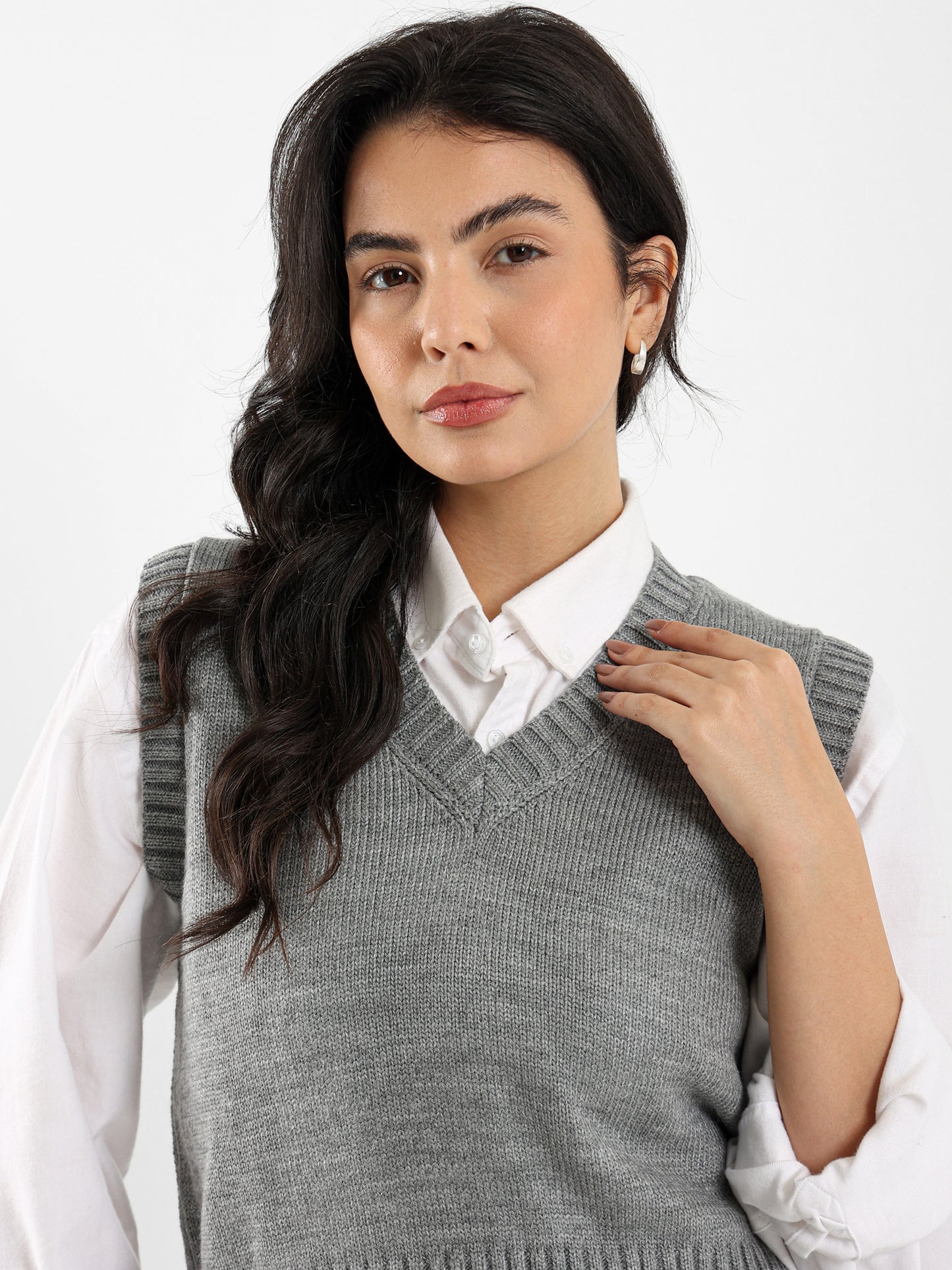 Regular Fit V-Neck Vest