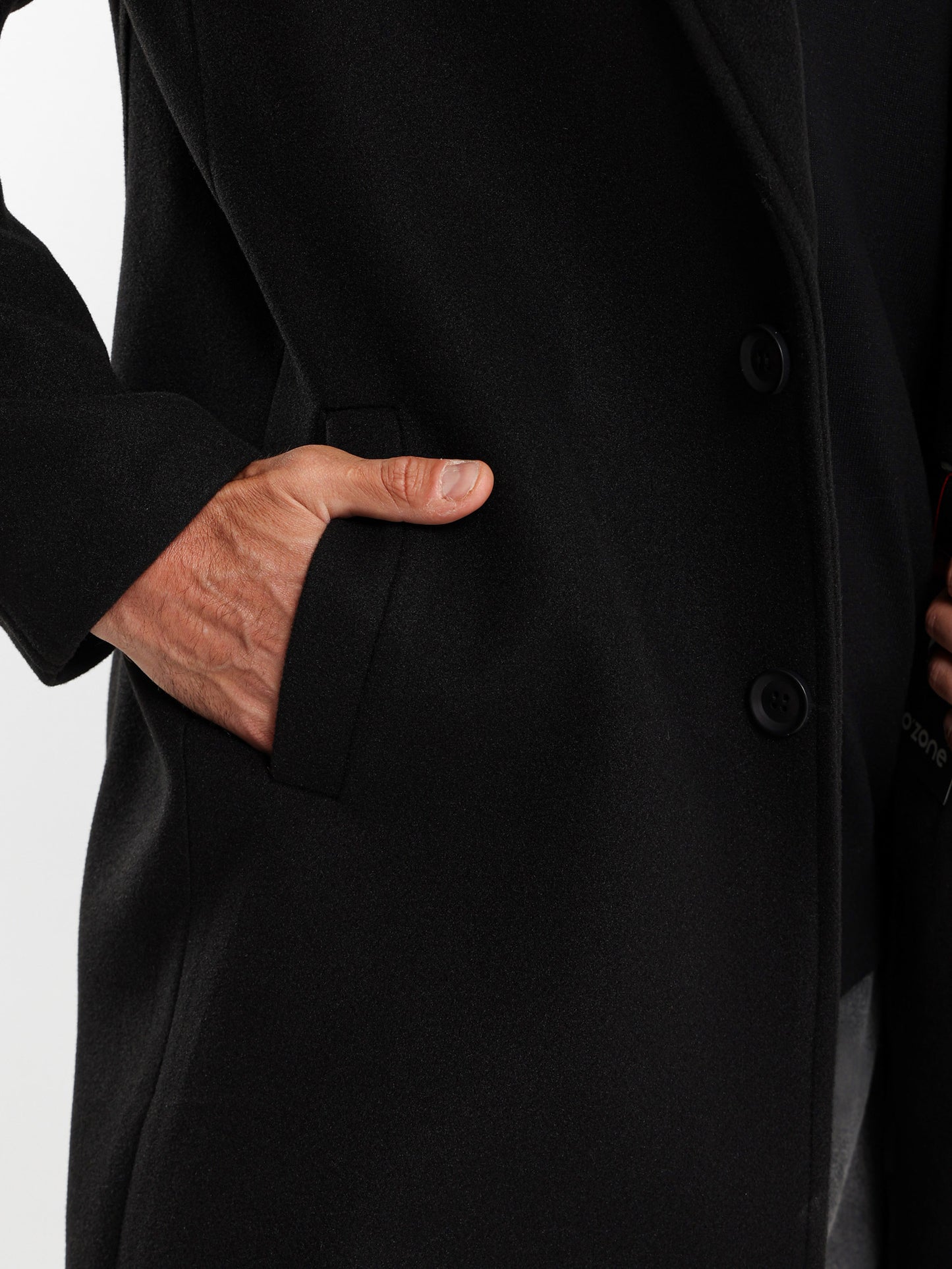 Relaxed Fit Single-Breasted Coat