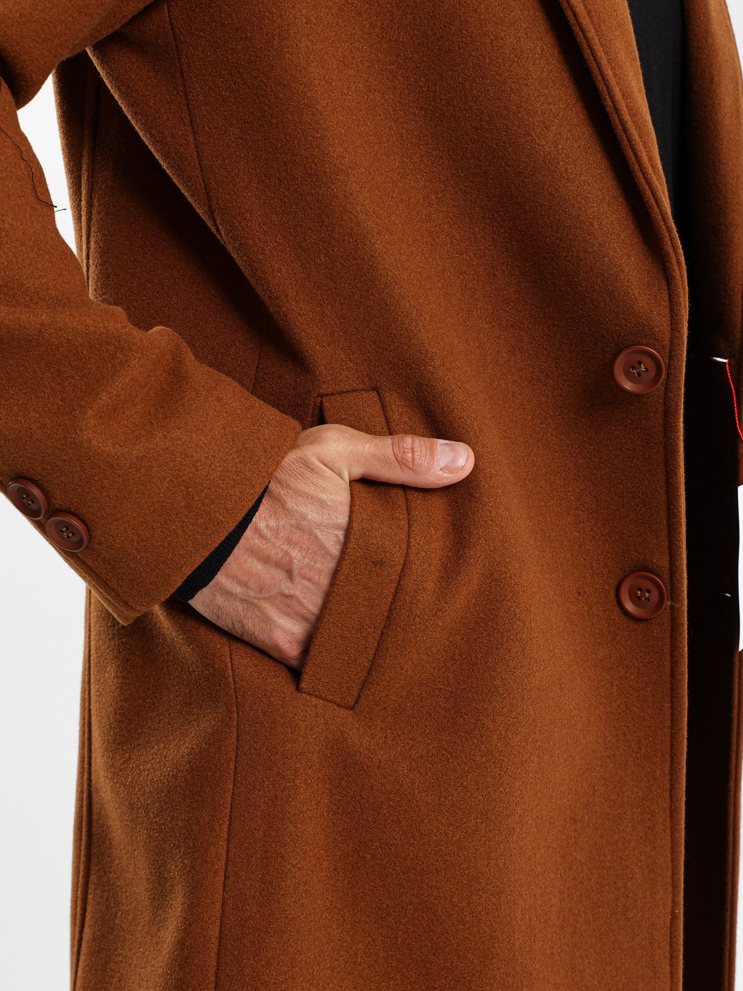 Relaxed Fit Single-Breasted Coat