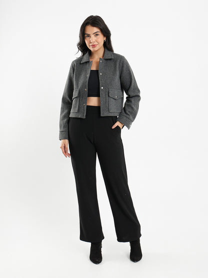 Soft Cropped Overshirt