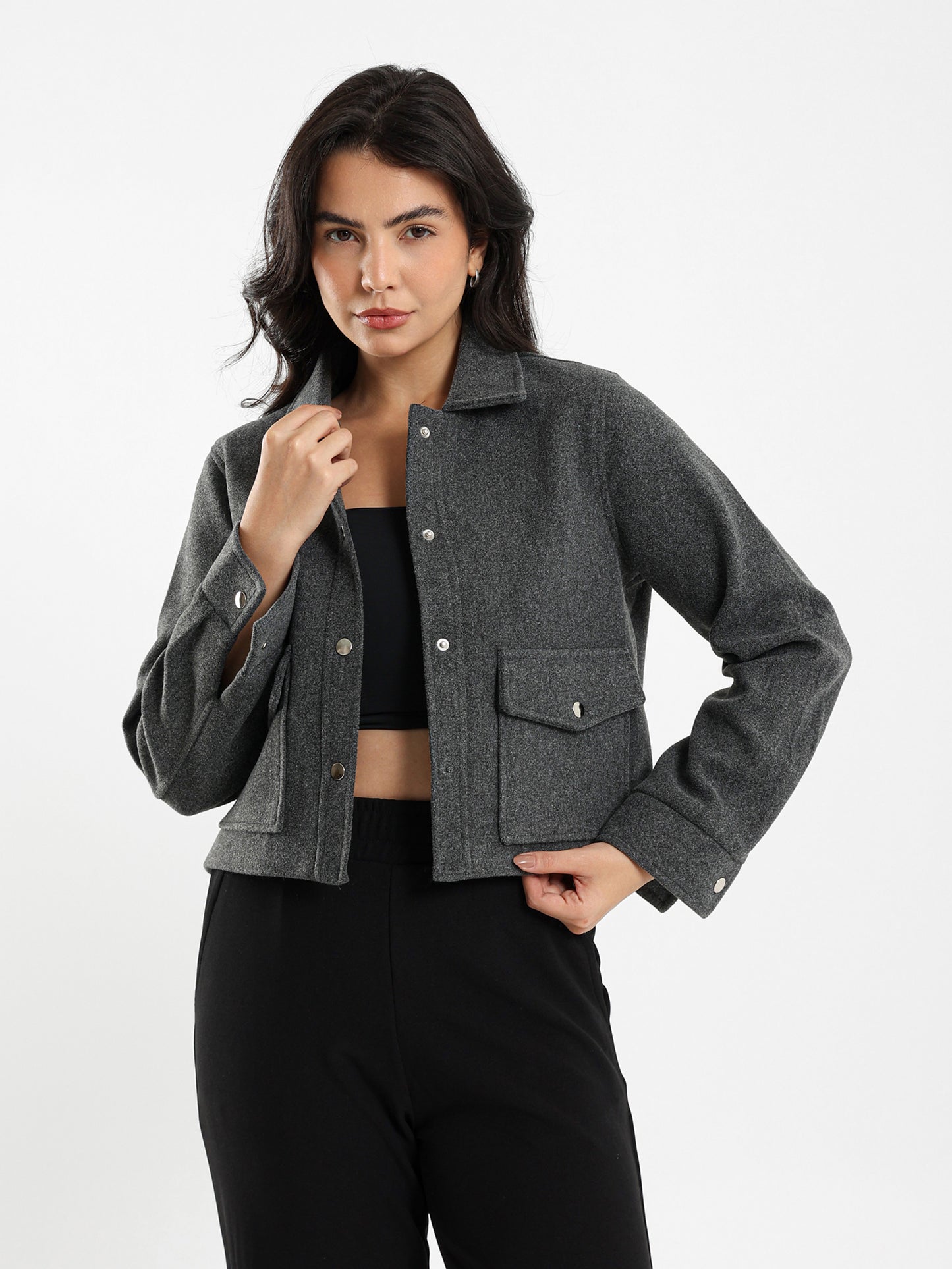 Soft Cropped Overshirt