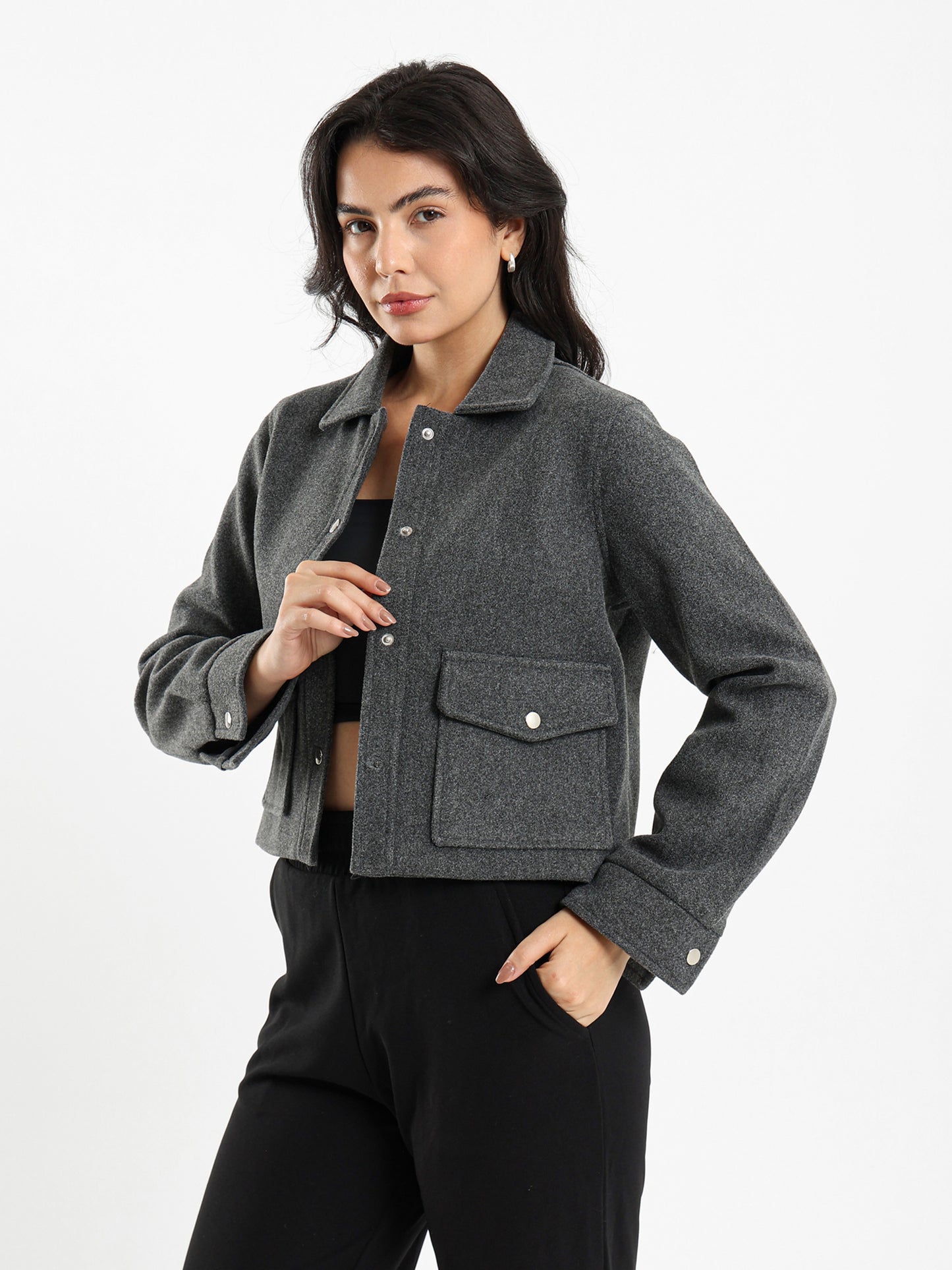 Soft Cropped Overshirt