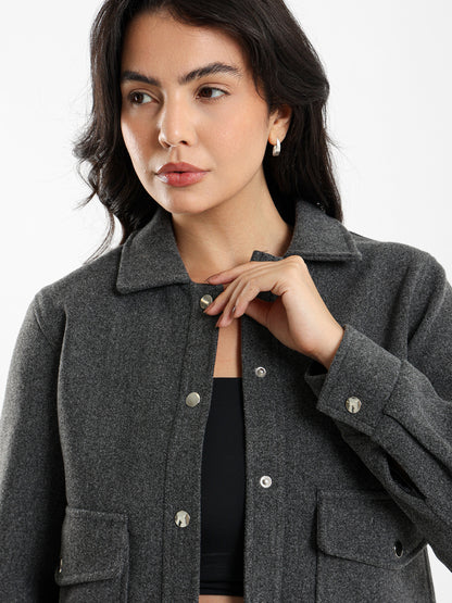 Soft Cropped Overshirt