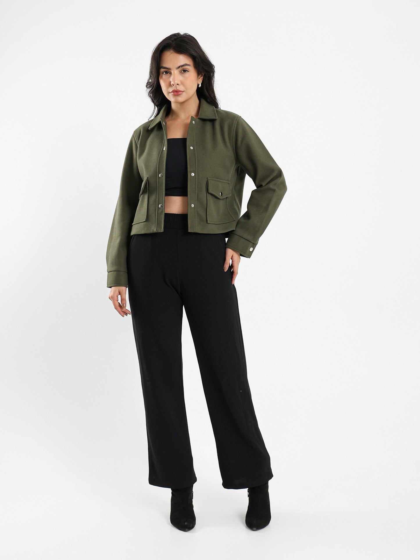 Soft Cropped Overshirt