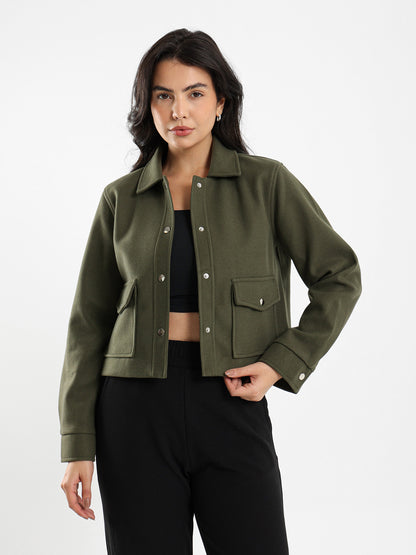 Soft Cropped Overshirt