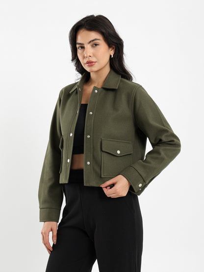 Soft Cropped Overshirt