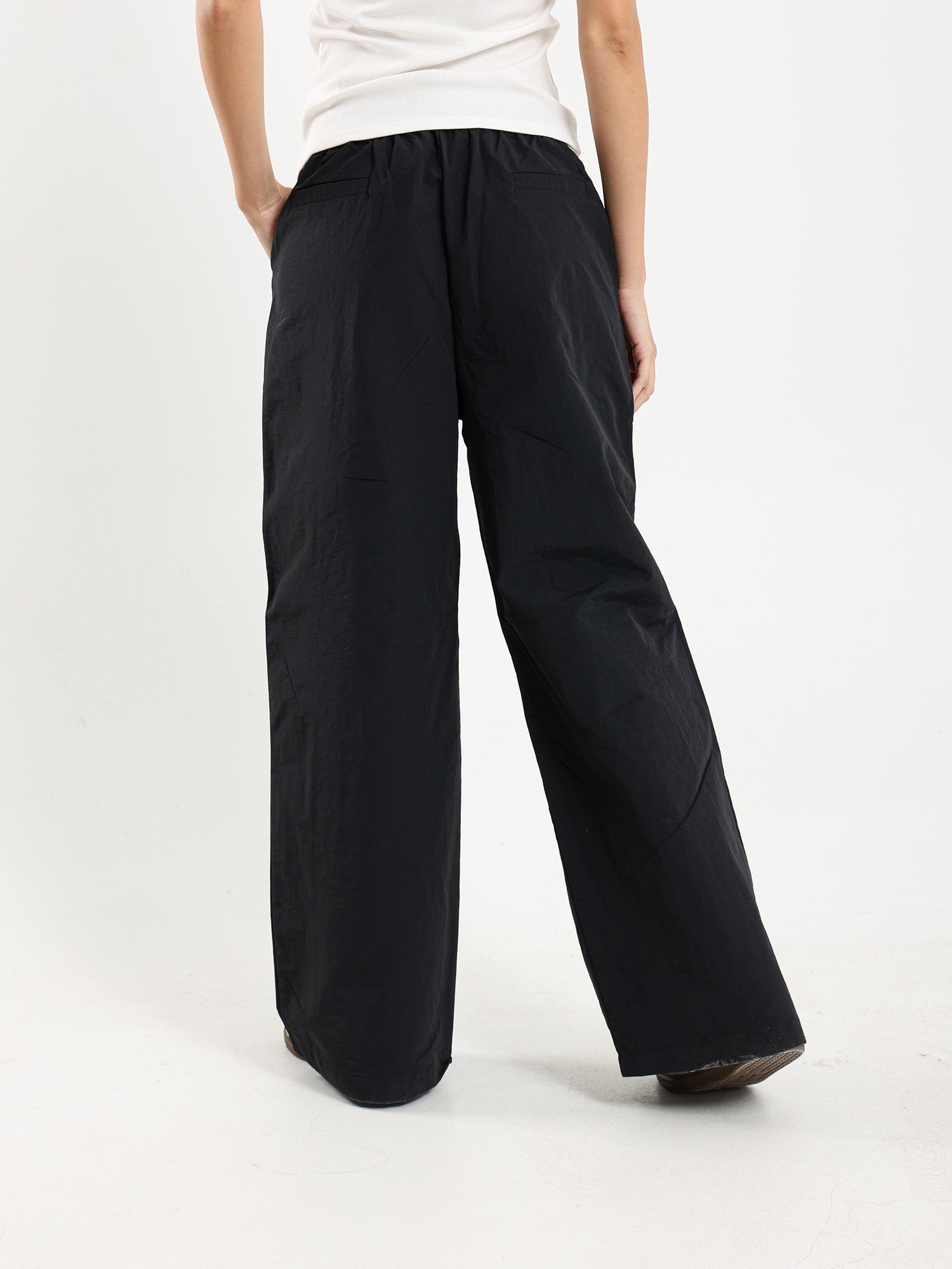 Striped Waist Wide Leg Pants