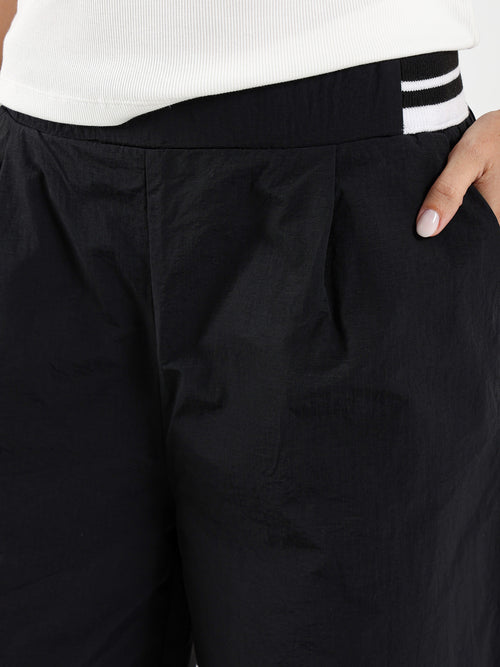 Striped Waist Wide Leg Pants