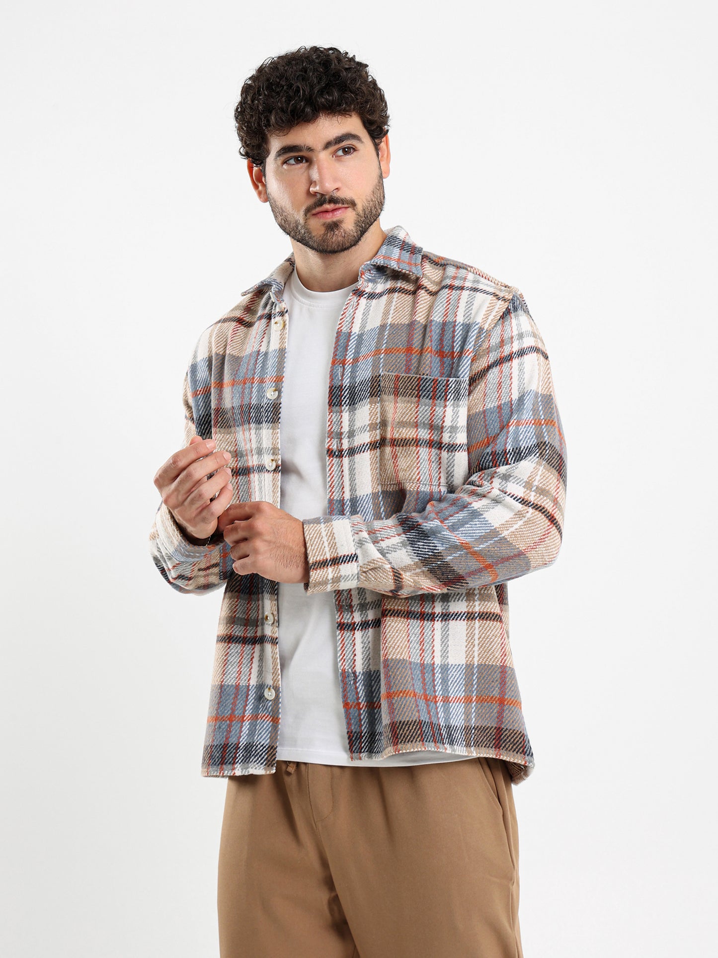 Checked Patch Pocket Shirt