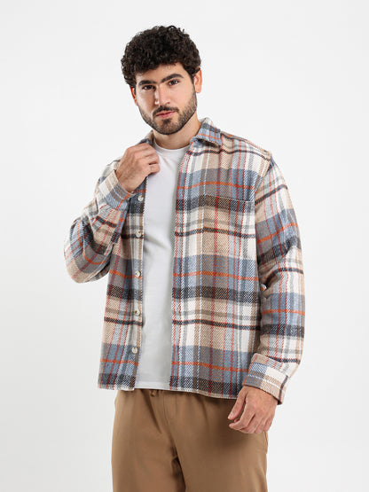 Checked Patch Pocket Shirt