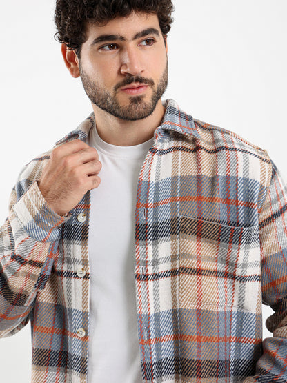 Checked Patch Pocket Shirt