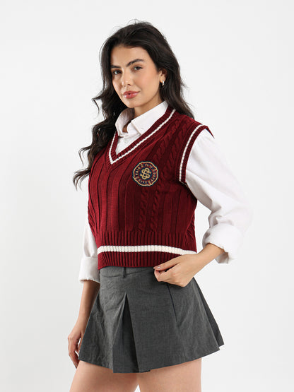 V-Neck Varsity Vest