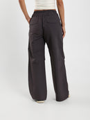 Parachute Style Pants With Double Hem